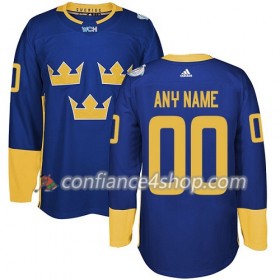Adidas Maillot de Hockey Suède Personnaliser Coupe du monde de hockey sur glace 2016 Violet Premier - Homme